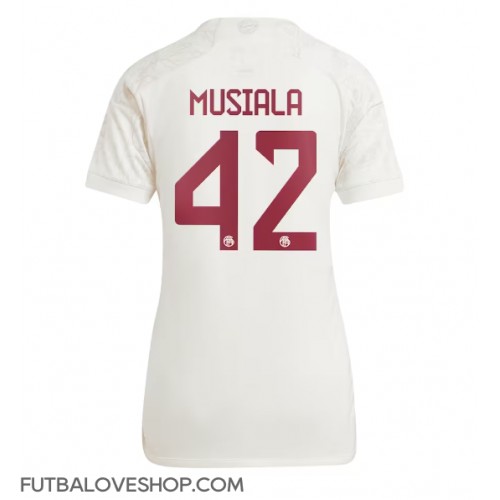 Dres Bayern Munich Jamal Musiala #42 Tretina pre Ženy 2023-24 Krátky Rukáv